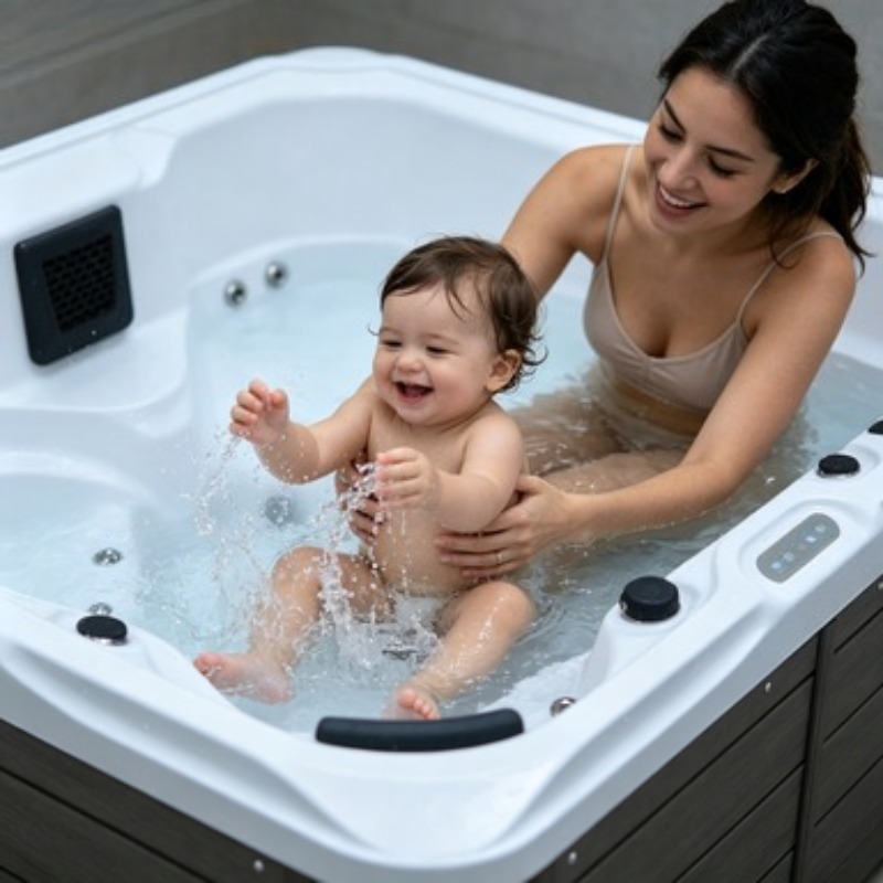Hot Tub - Jacuzzi de Hidromasaje para Exteriores, Bañera