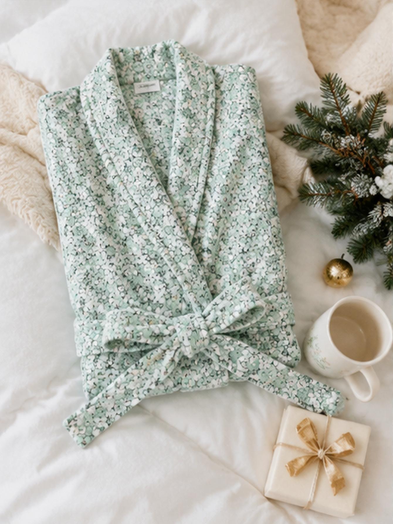 Bata de forro polar coral con  - Bathrobe reseña y precio
