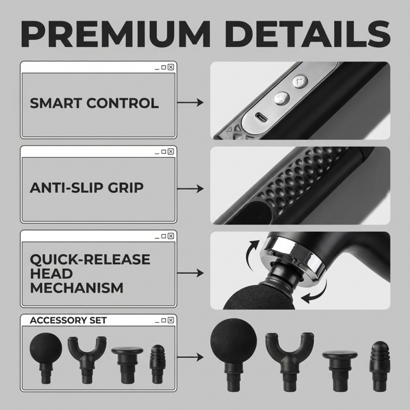 Pistola de Masaje Muscular Elé - Massage Gun reseña y precio