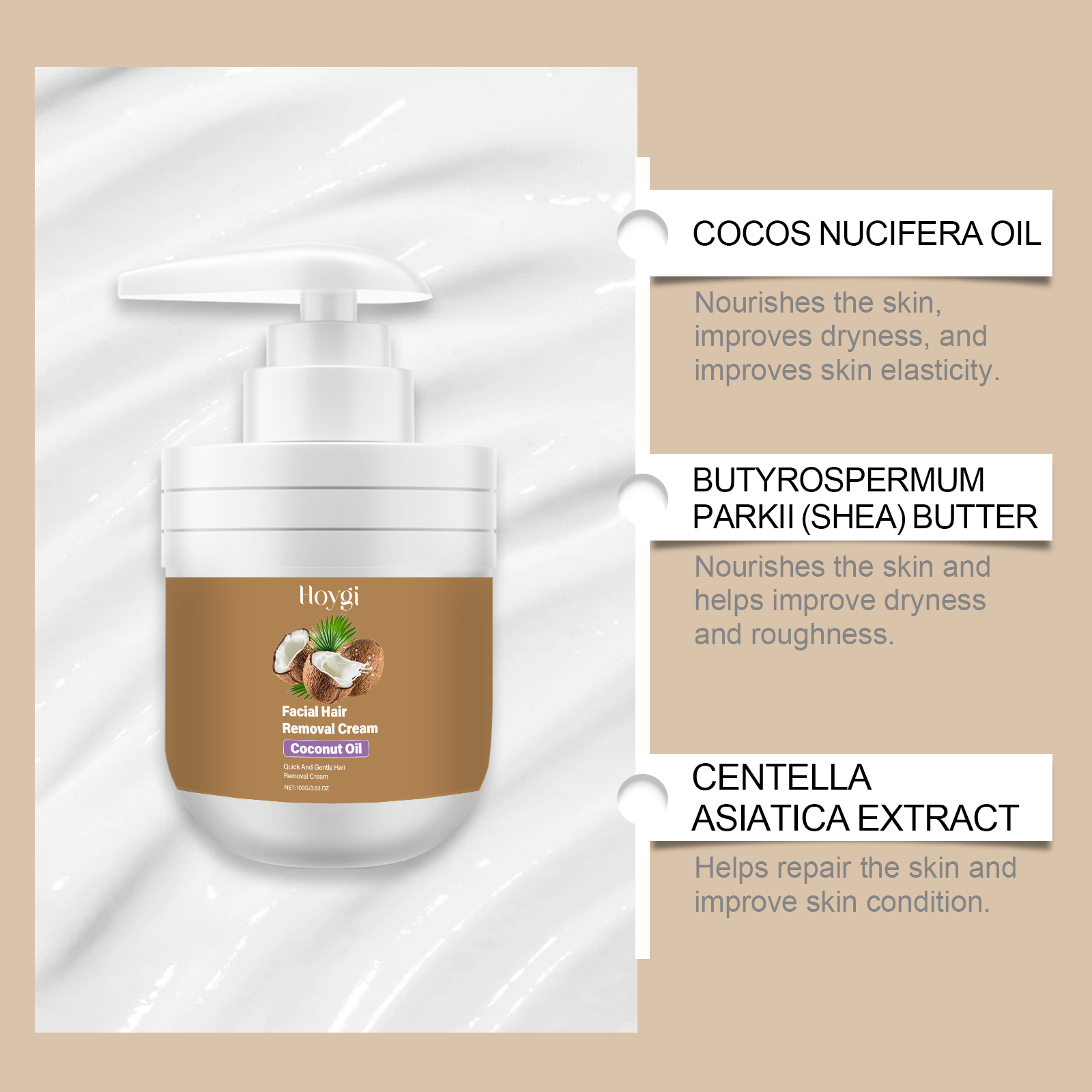 Crema depilatoria de coco para - Body Oil reseña y precio
