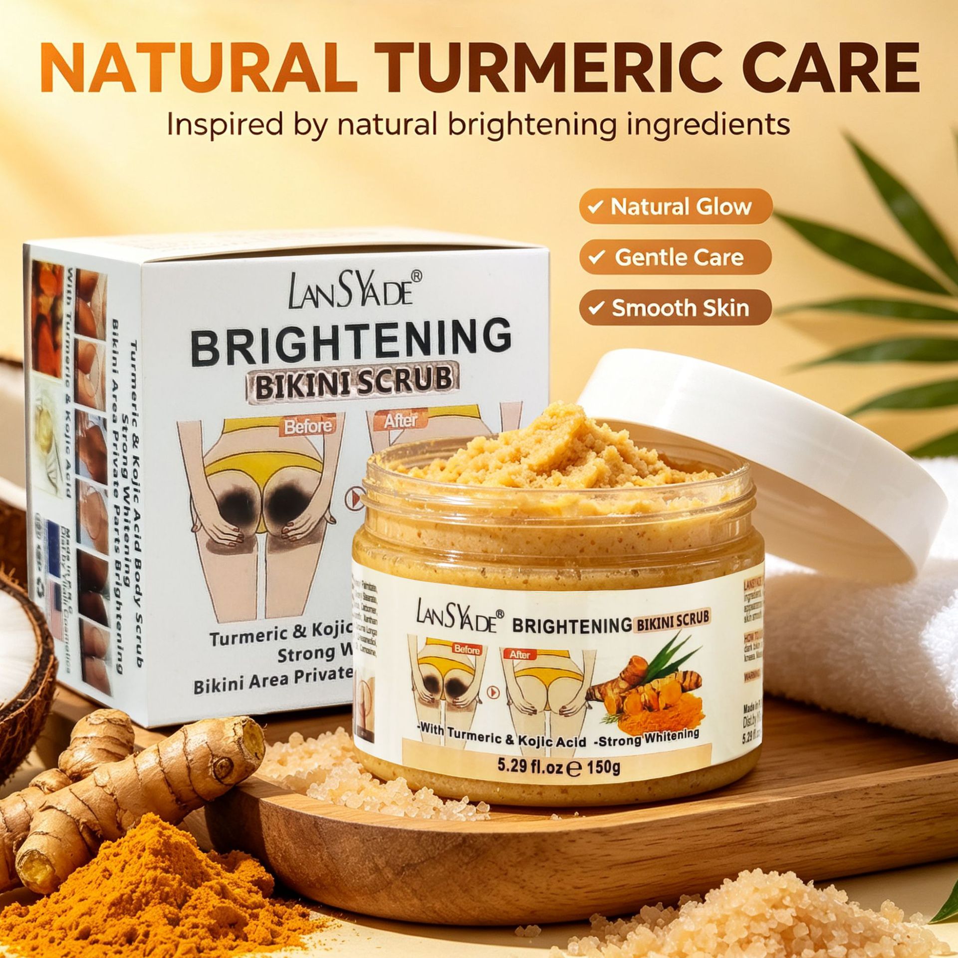 Exfoliante de cúrcuma 150 g, l - Bath Salts reseña y precio