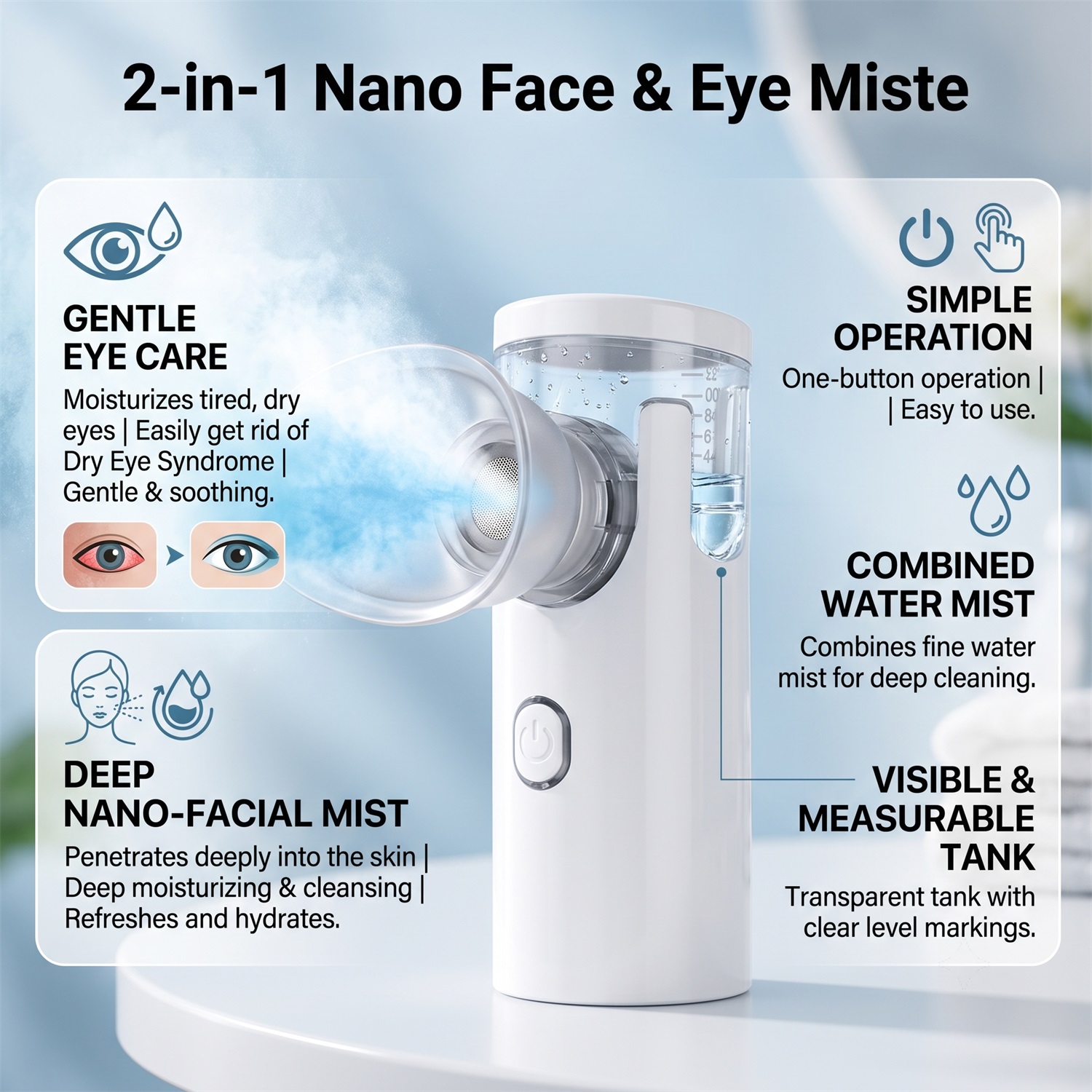 Vaporizador facial 2 en 1 con  - Face Steamer reseña y precio